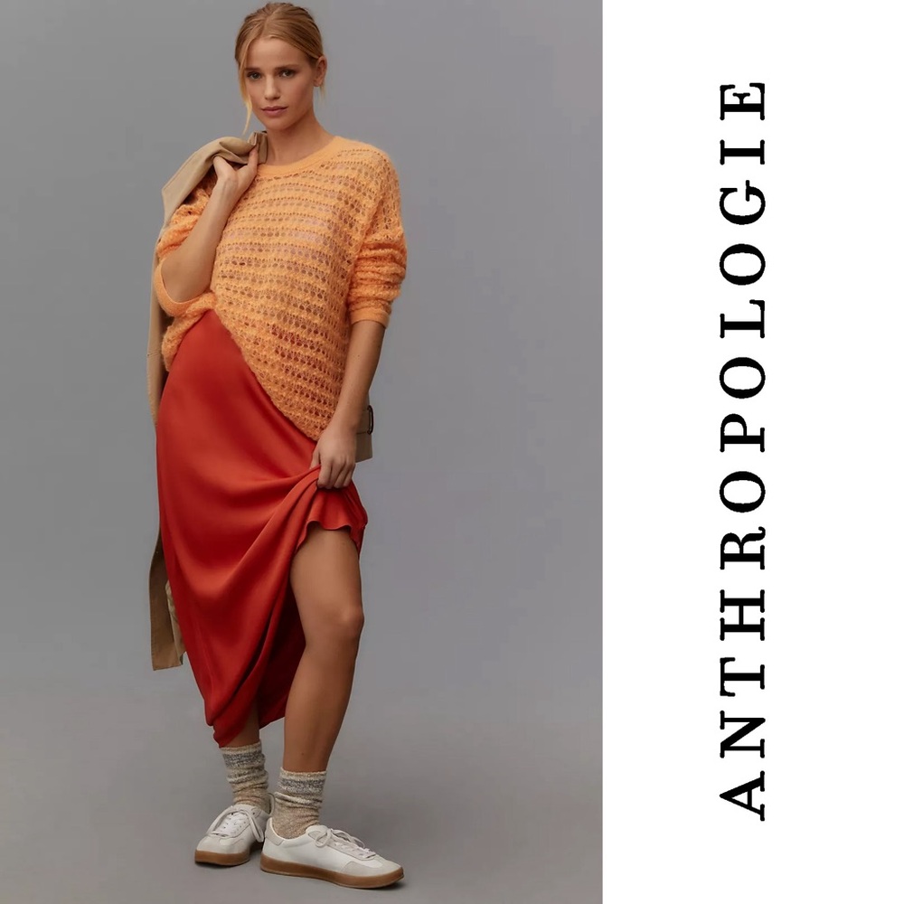 Anthropologie Pilcro Open-Stitch Pullover Sweater